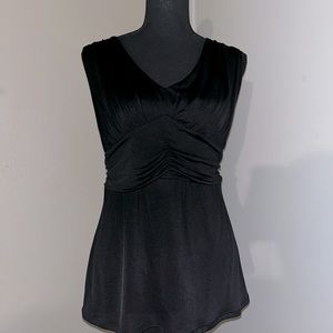 White House Black Market Black Sleeveless Blouse